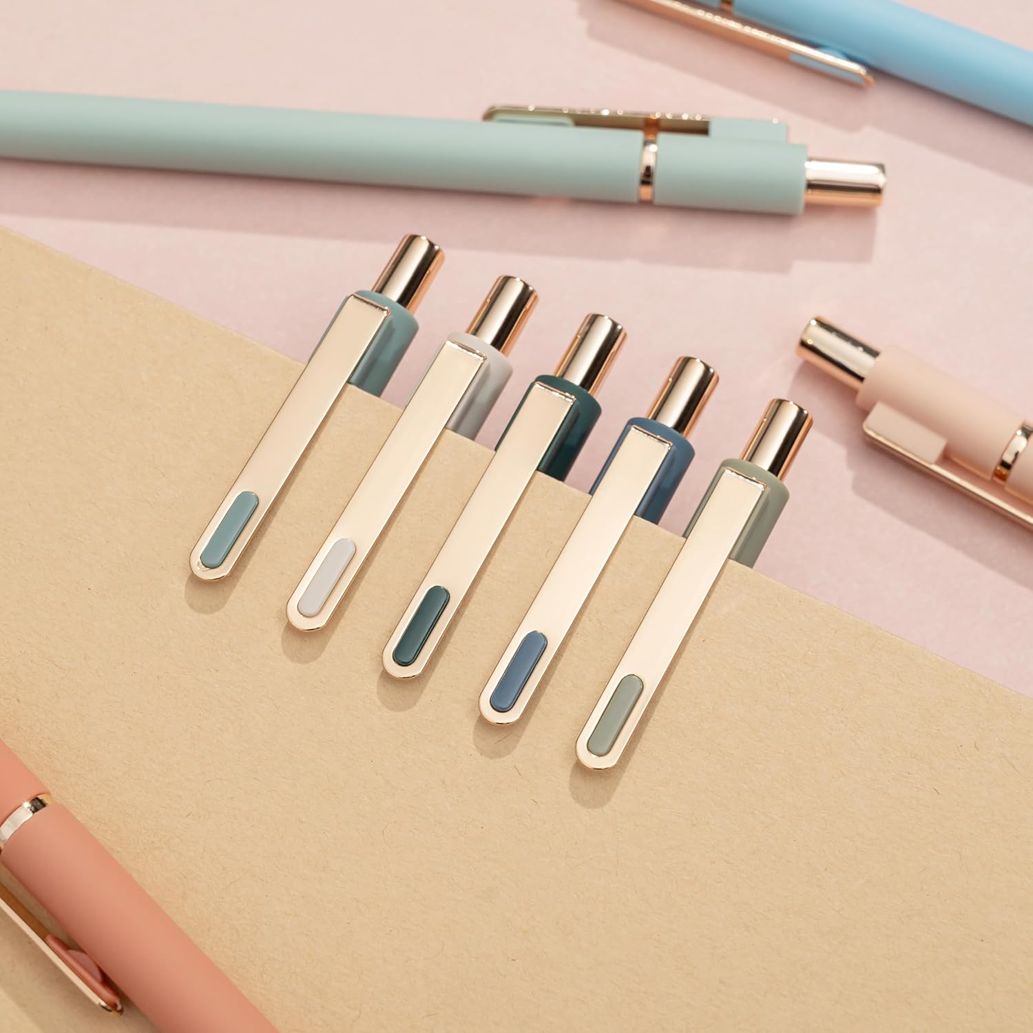 10-Piece Assorted Barrel Gel Pens