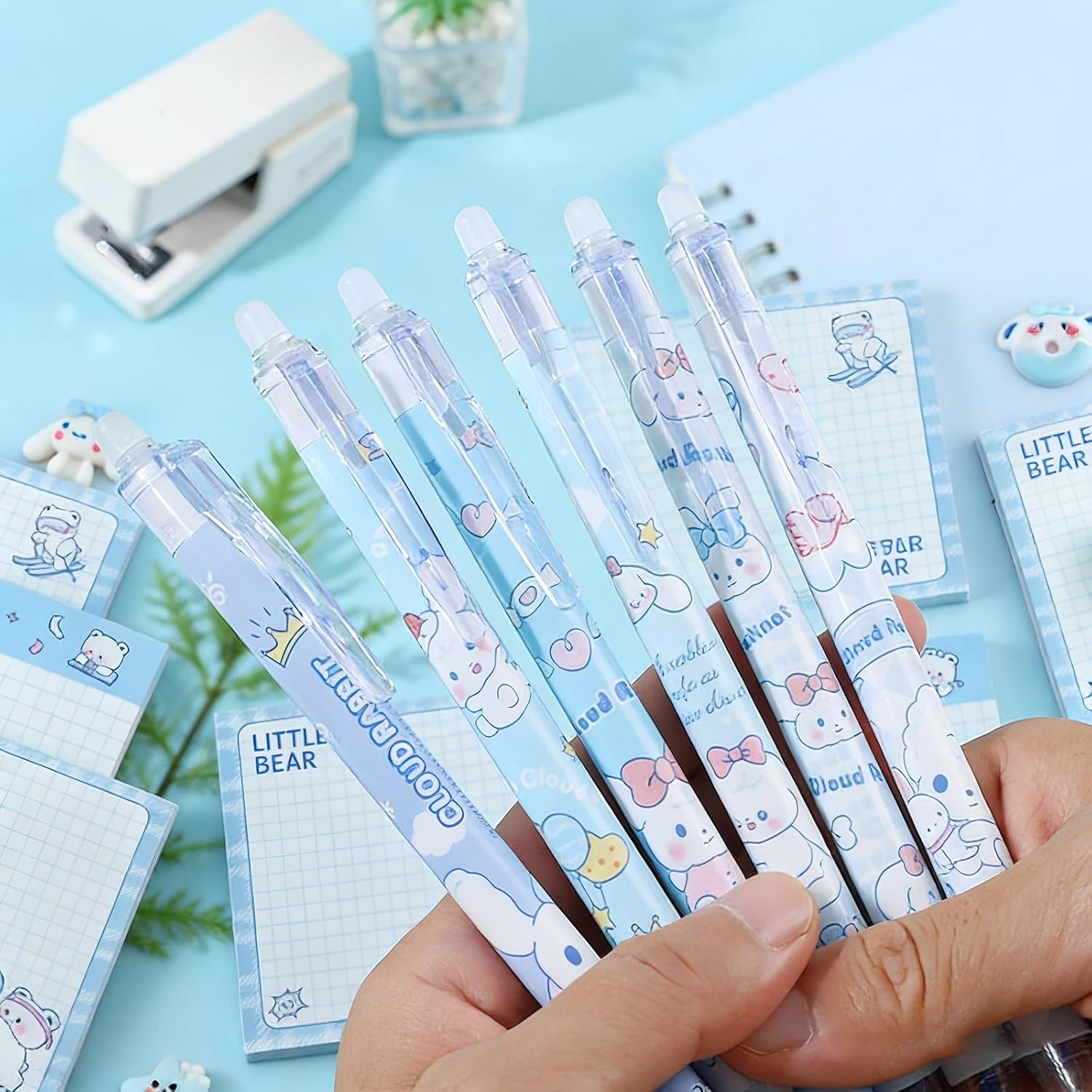 10-Piece Bear Print Stationery Set