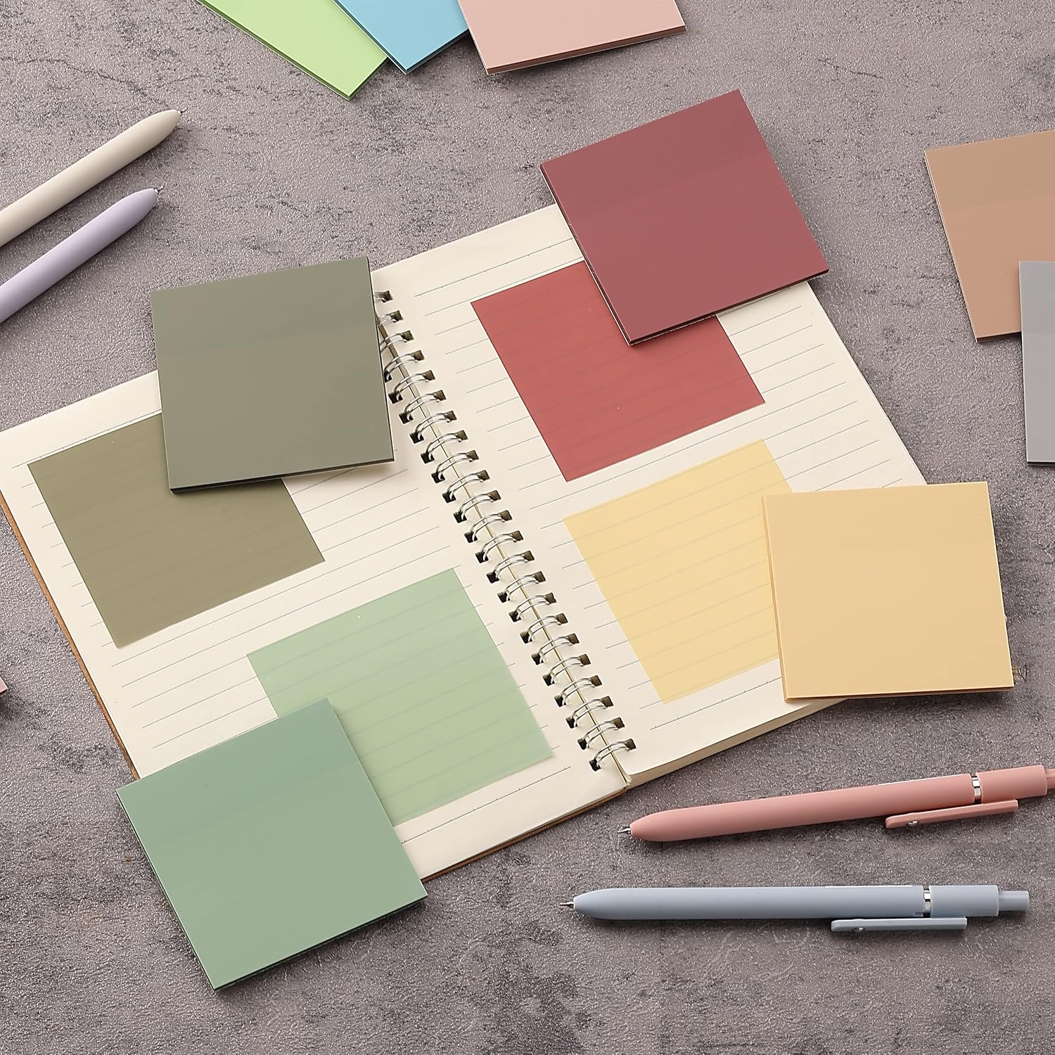 12-Pad Transparent Sticky Note Set