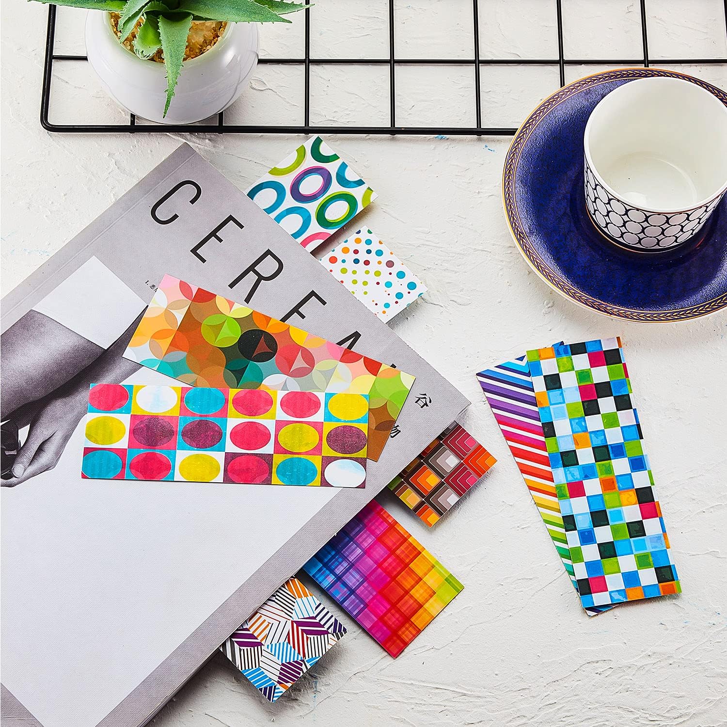 160-Piece Assorted Pattern Bookmarks