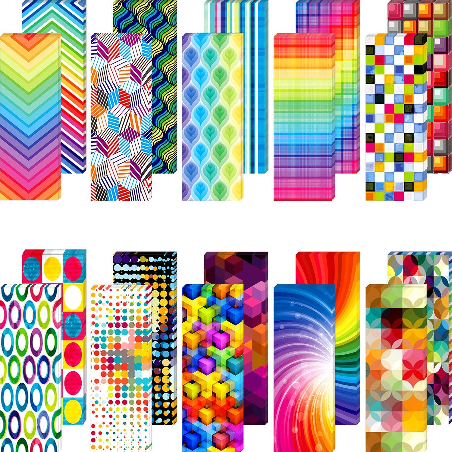 160-Piece Assorted Pattern Bookmarks