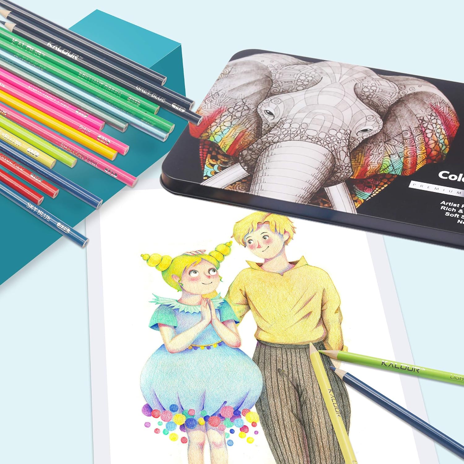 180-Count Soft Core Coloured Pencils
