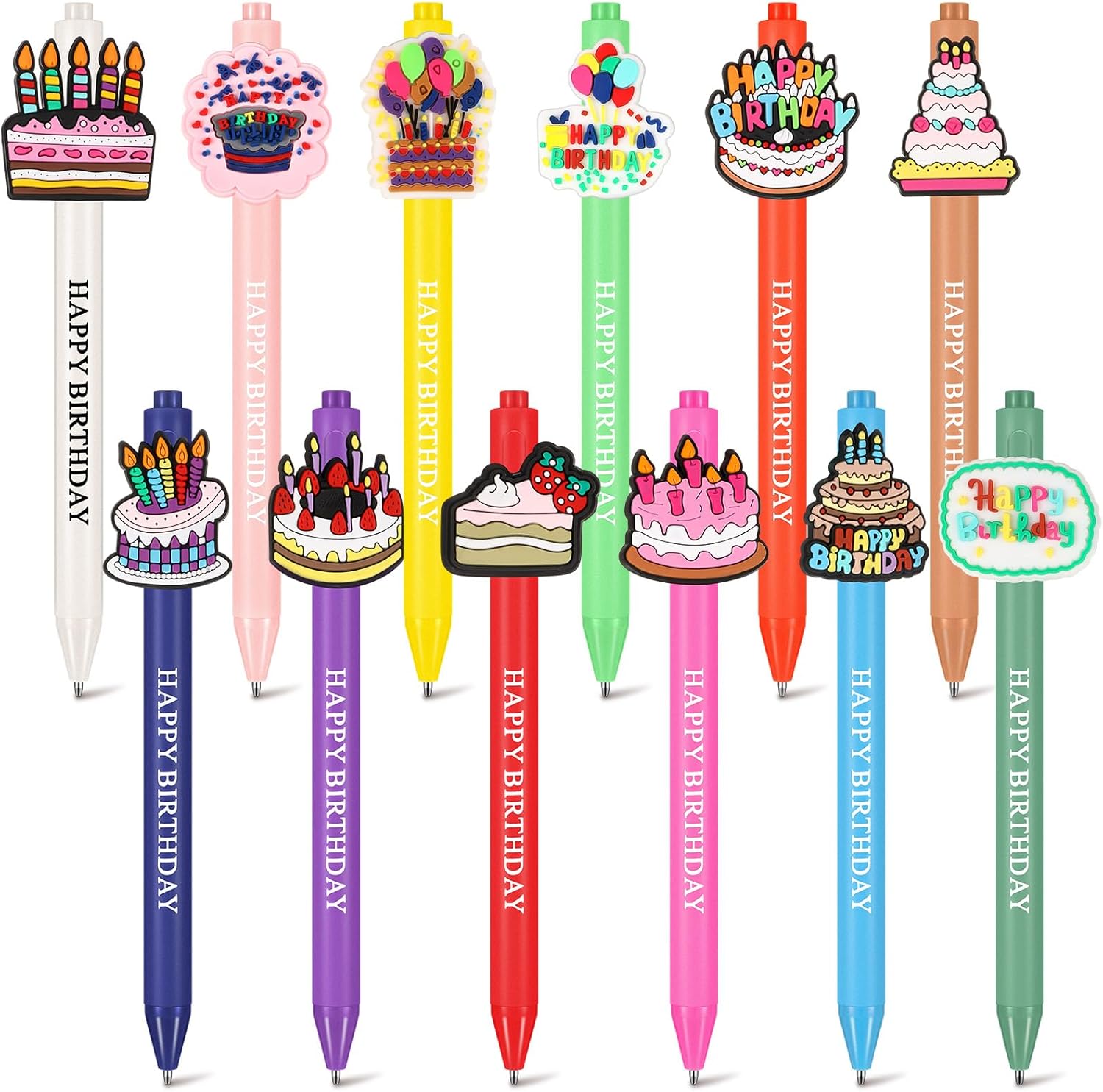 24-Piece Birthday Cake Ballpoint Pens