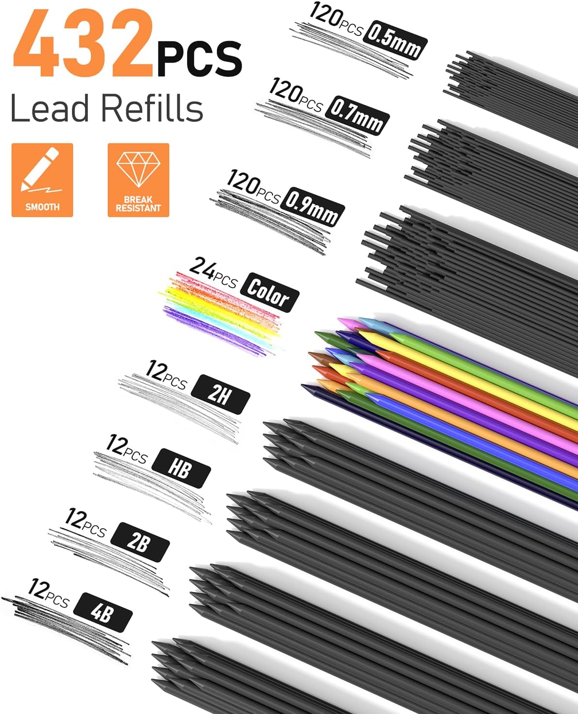 25-Piece Mechanical Pencil Set