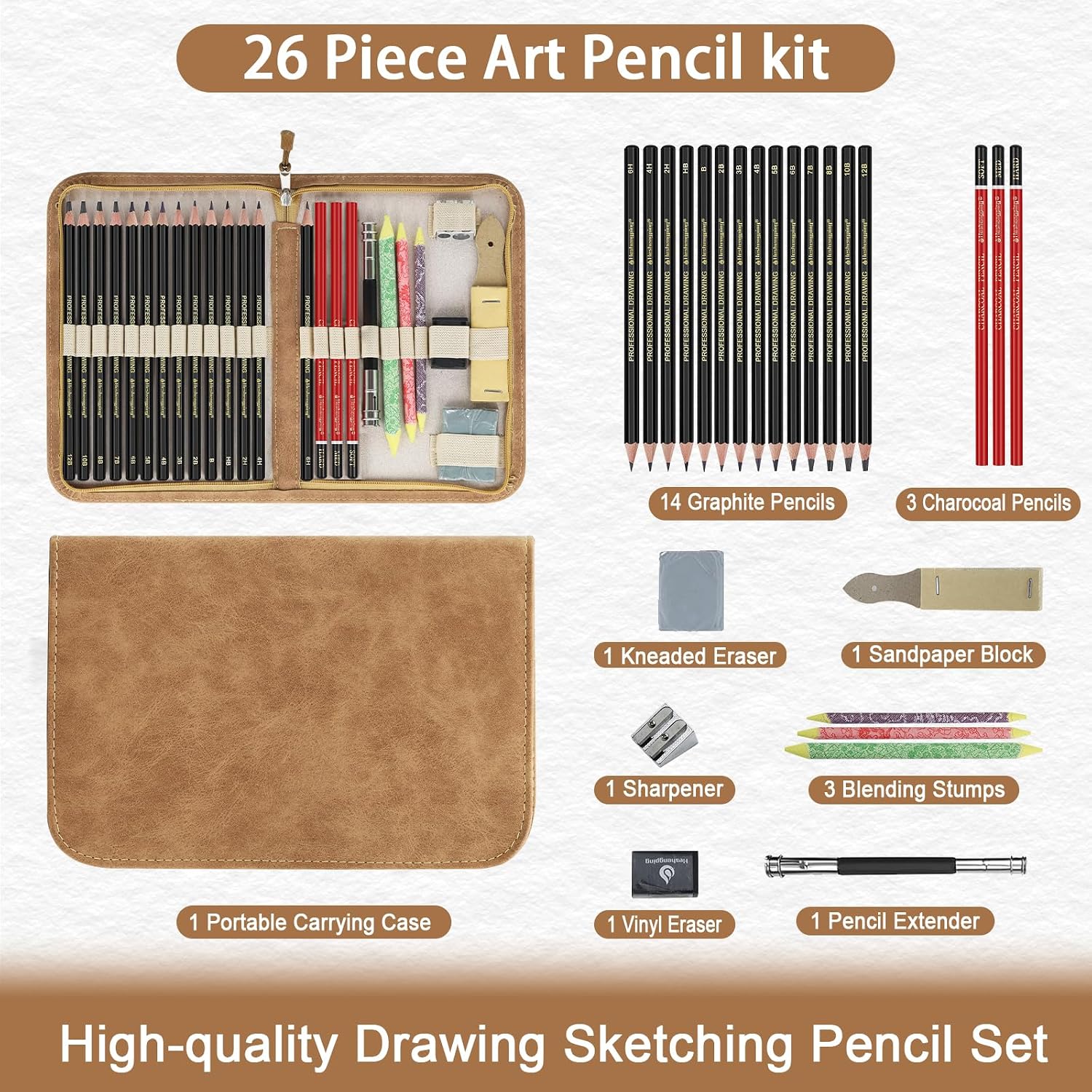 26-Piece Drawing and Sketching Set