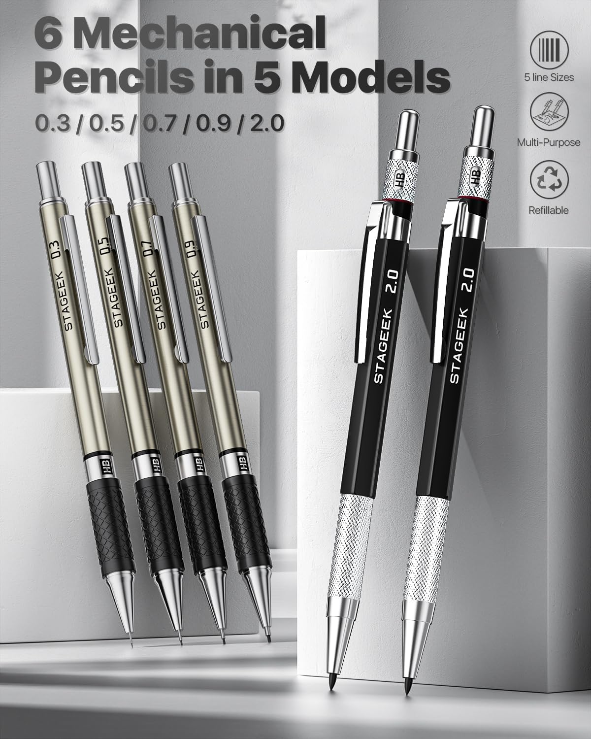 37-Piece Mechanical Pencil Assortment