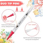 60-Piece Dual Tip Brush Marker Set