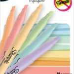 12-Count Narrow Chisel Pastel Highlighters