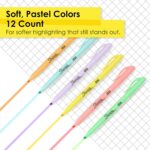 12-Count Narrow Chisel Pastel Highlighters