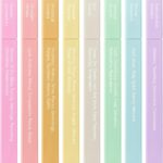 8-Count No Bleed Pastel Highlighters