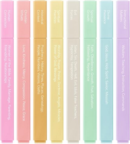 8-Count No Bleed Pastel Highlighters