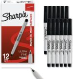 12-Pack Ultra Fine Black Markers