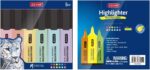 Six-Count Fluorescent Chisel Tip Highlighters