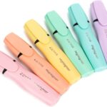 Six-Count Assorted Soft Pastel Highlighters