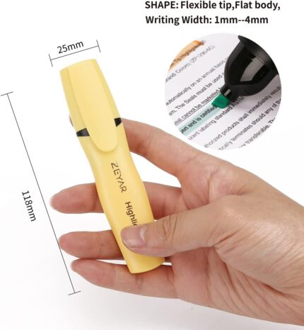 Six-Count Assorted Soft Pastel Highlighters