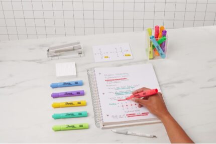 Twelve-Count Assorted Chisel Highlighters