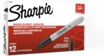 Twelve-Count Fine Point Permanent Markers
