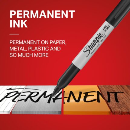 Twelve-Count Fine Point Permanent Markers