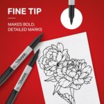 Twelve-Count Fine Point Permanent Markers