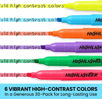 30-Piece Assorted Highlighters