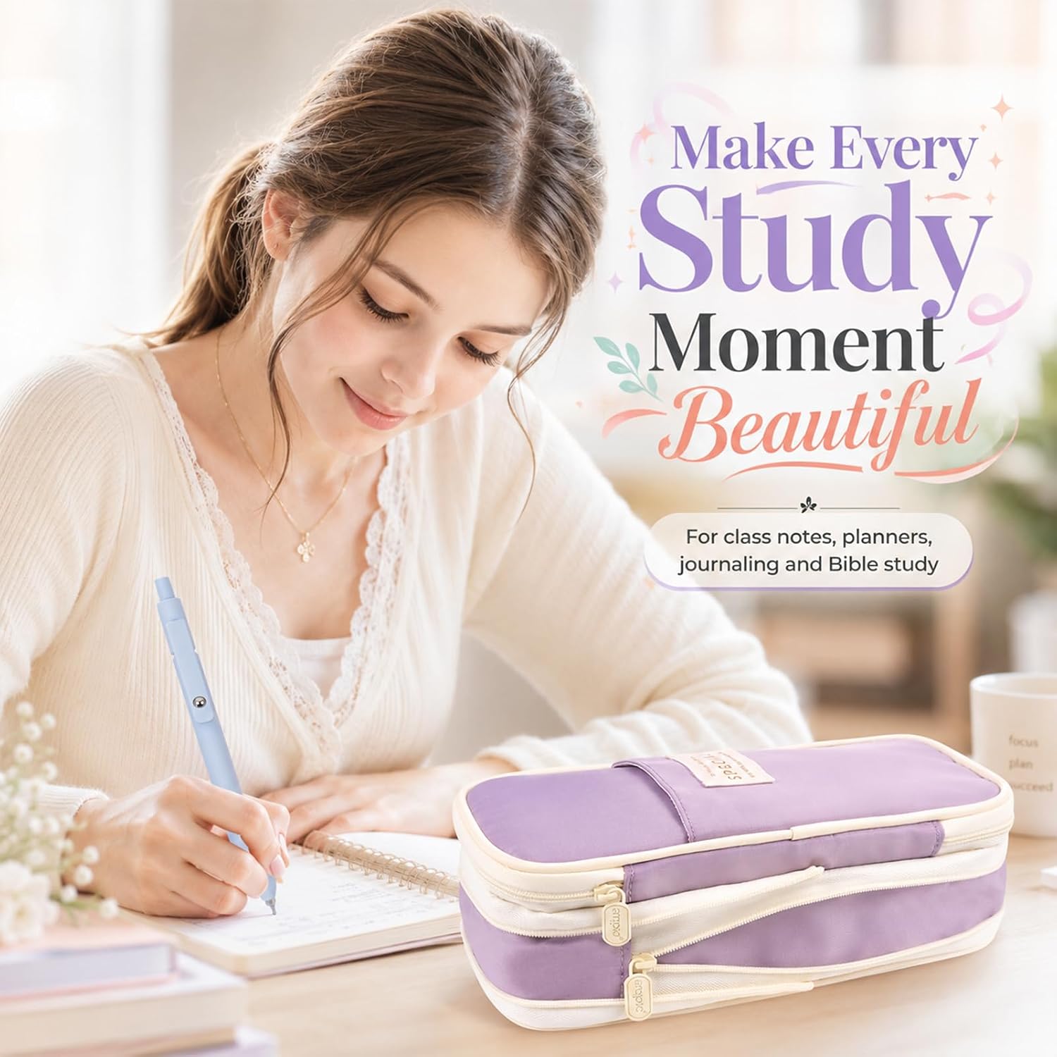 Pastel Stationery Kit with Pouch