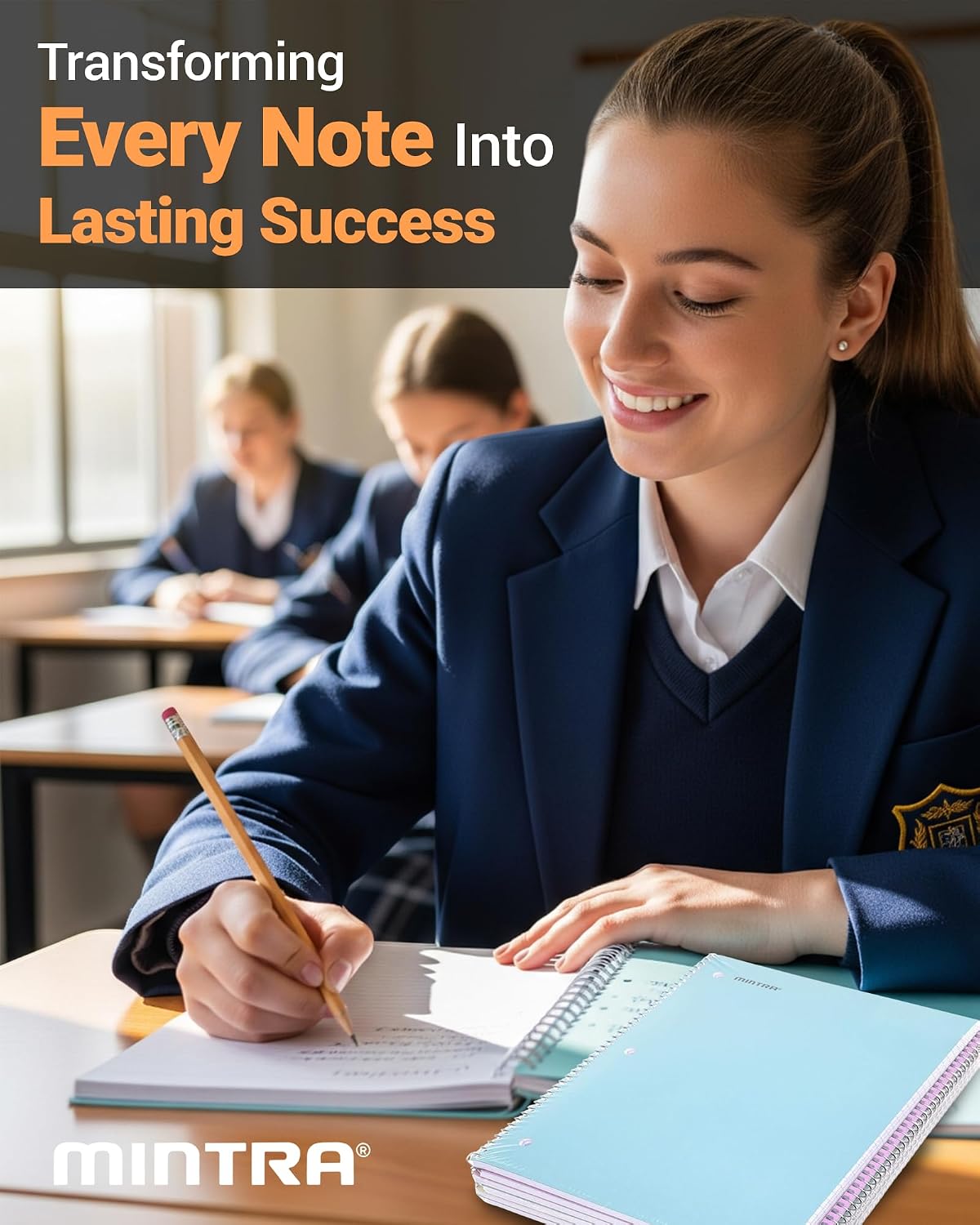 Six-Piece College Ruled Notebooks