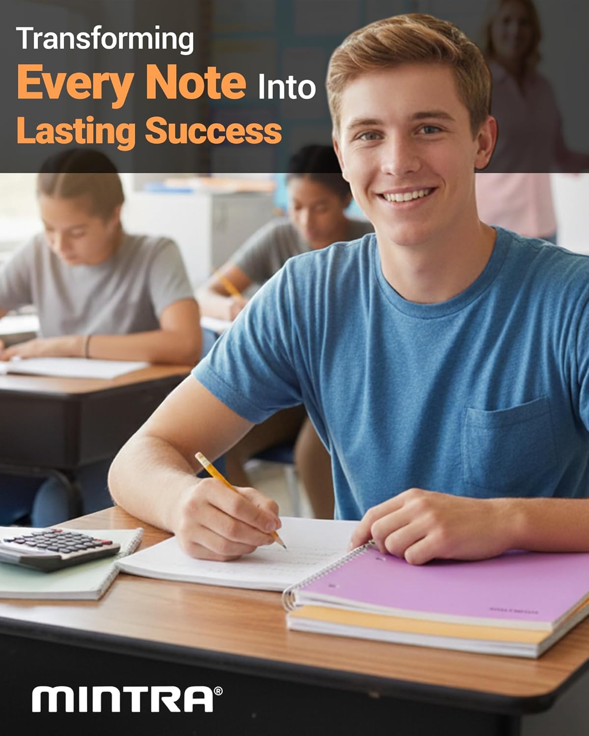 Six-Piece College Ruled Notebooks