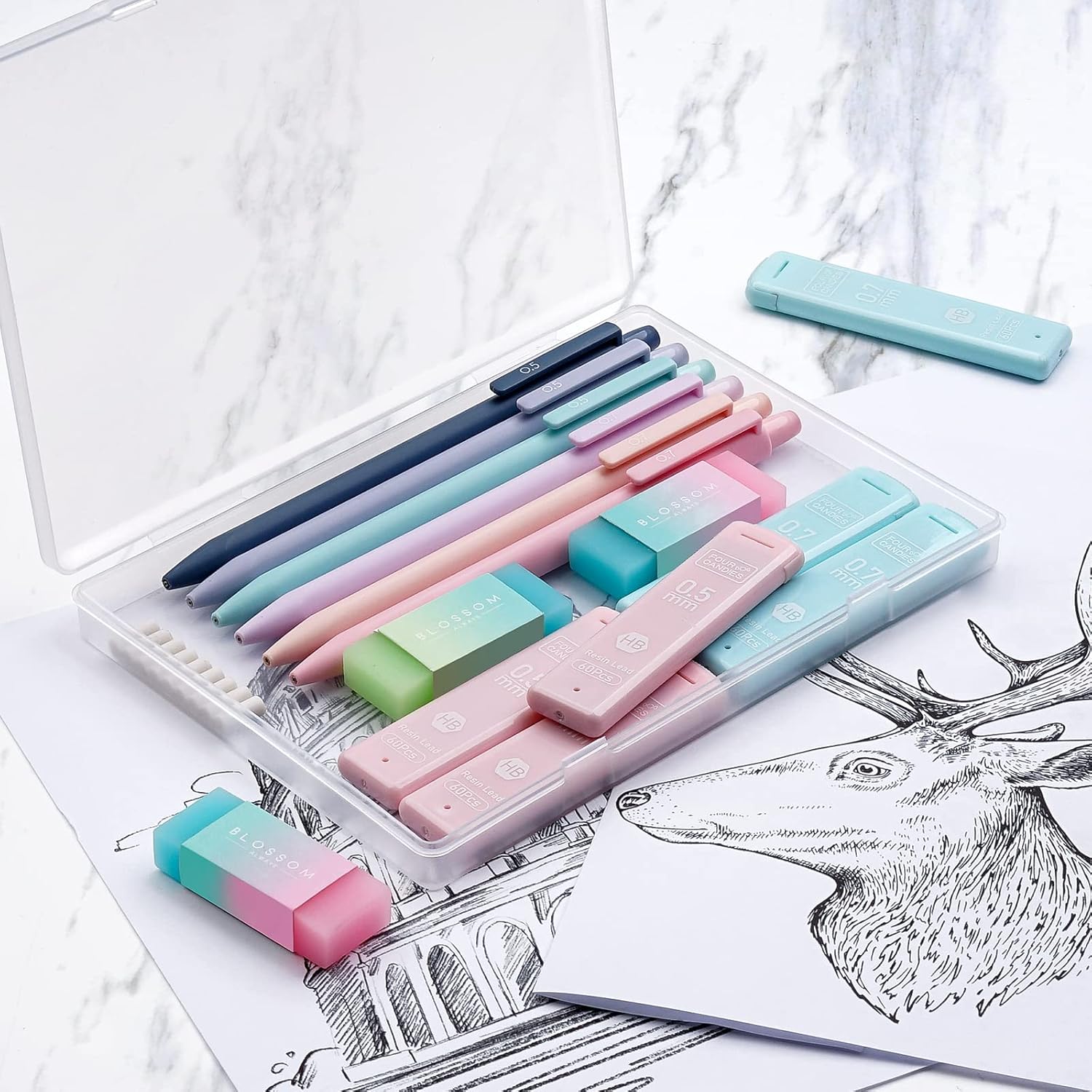 Six-Piece Mechanical Pencil Set